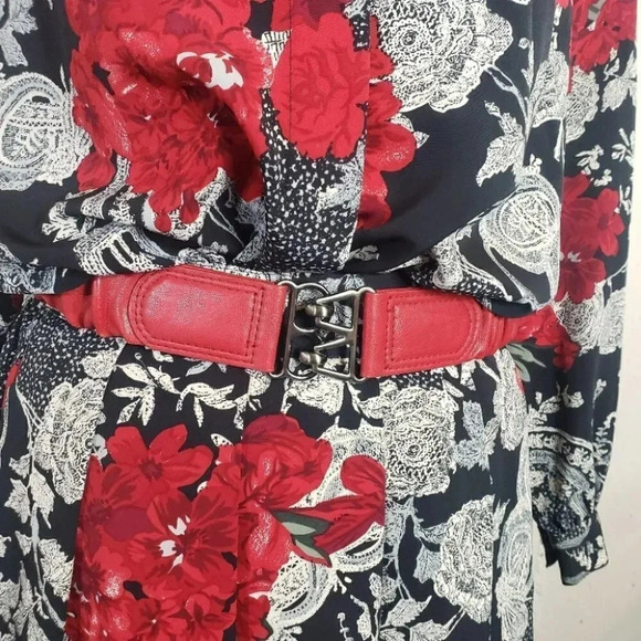 Vintage Koret petites 12 red/black/white 2 pcs‎ skirt + blouse set - Picture 6 of 7